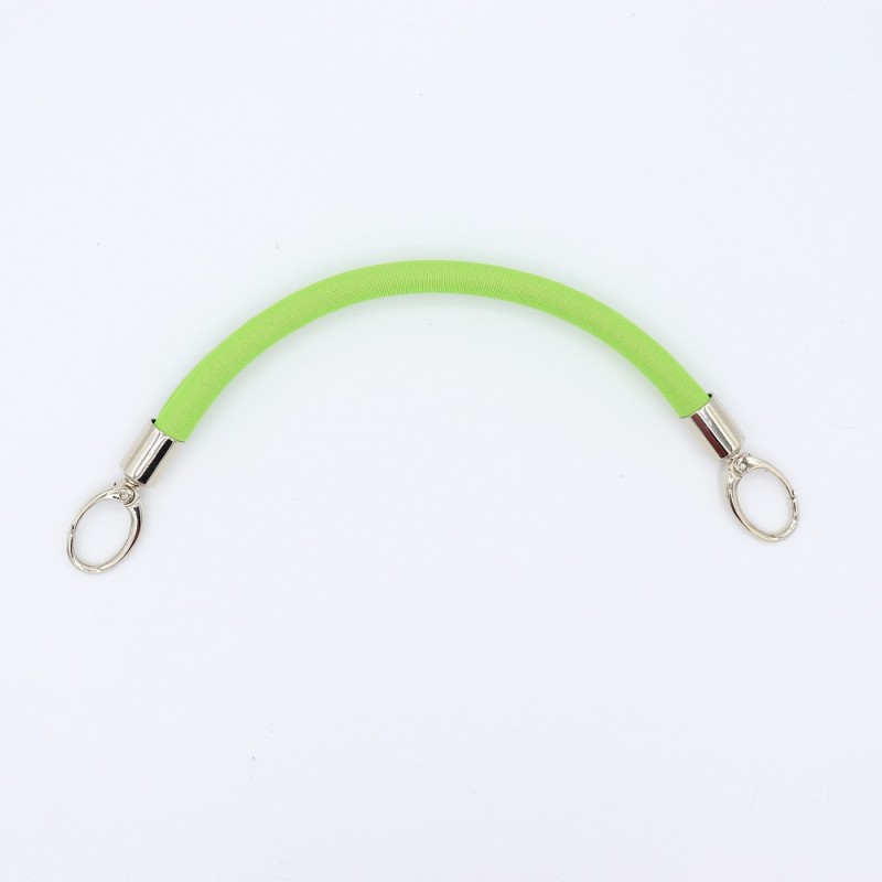 Manico Neoprene Verde Lime Con Moschettoni Argento 30 Cm
