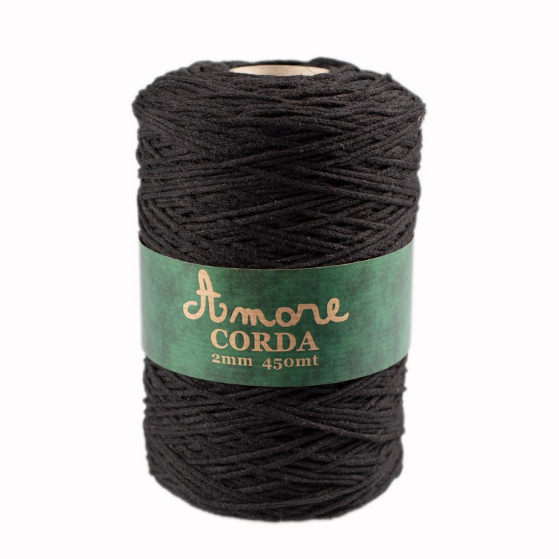 Amore Corda 2 Mm 500 Grammi Nero 810