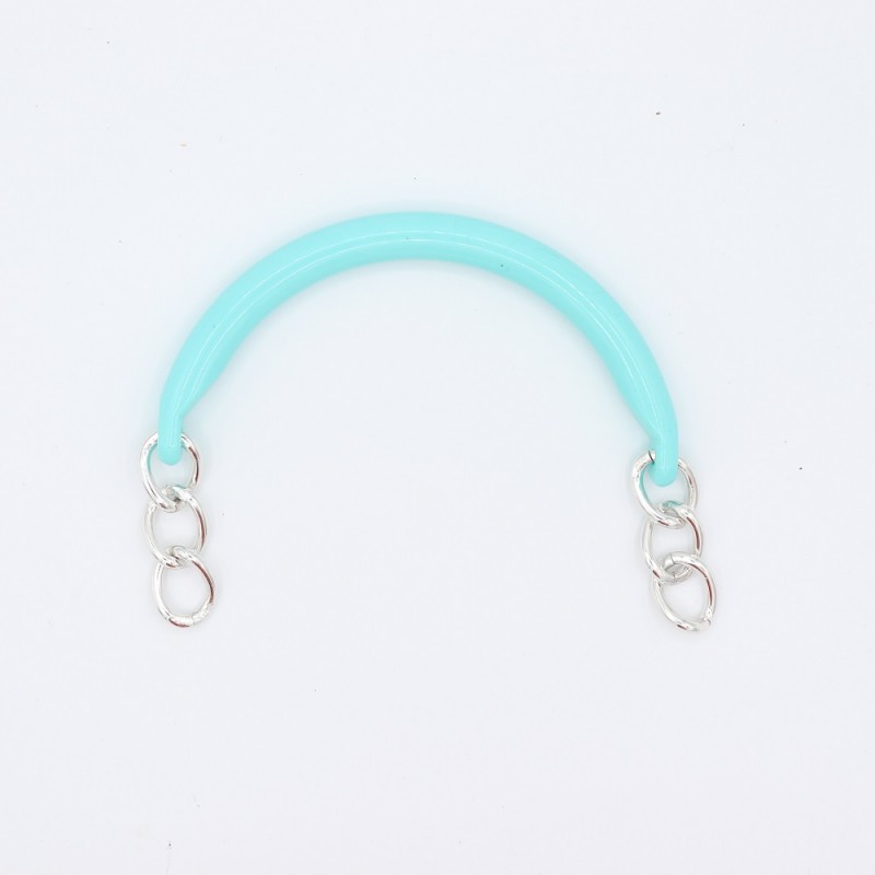 Manici Mezzaluna 15x12 Cm. Coppia Tiffany Catena Argento