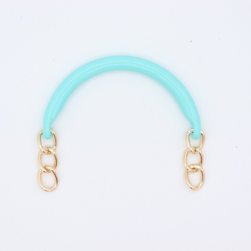 Manici Mezzaluna 15x12 Cm. Coppia Tiffany Catena Oro