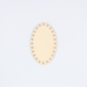 Fondo Ovale In Legno Cm 12,5x8
