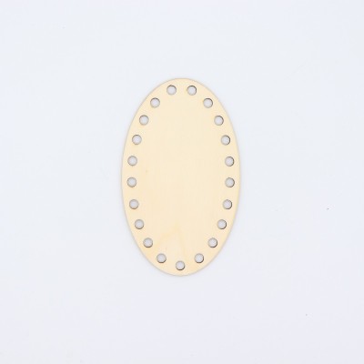 Fondo Ovale In Legno Cm 14x8,5