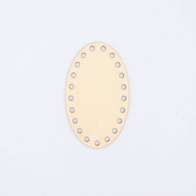 Fondo Ovale In Legno Cm 14x8,5