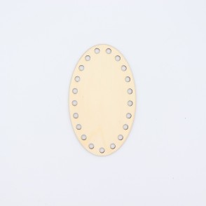Fondo Ovale In Legno Cm 14x8,5