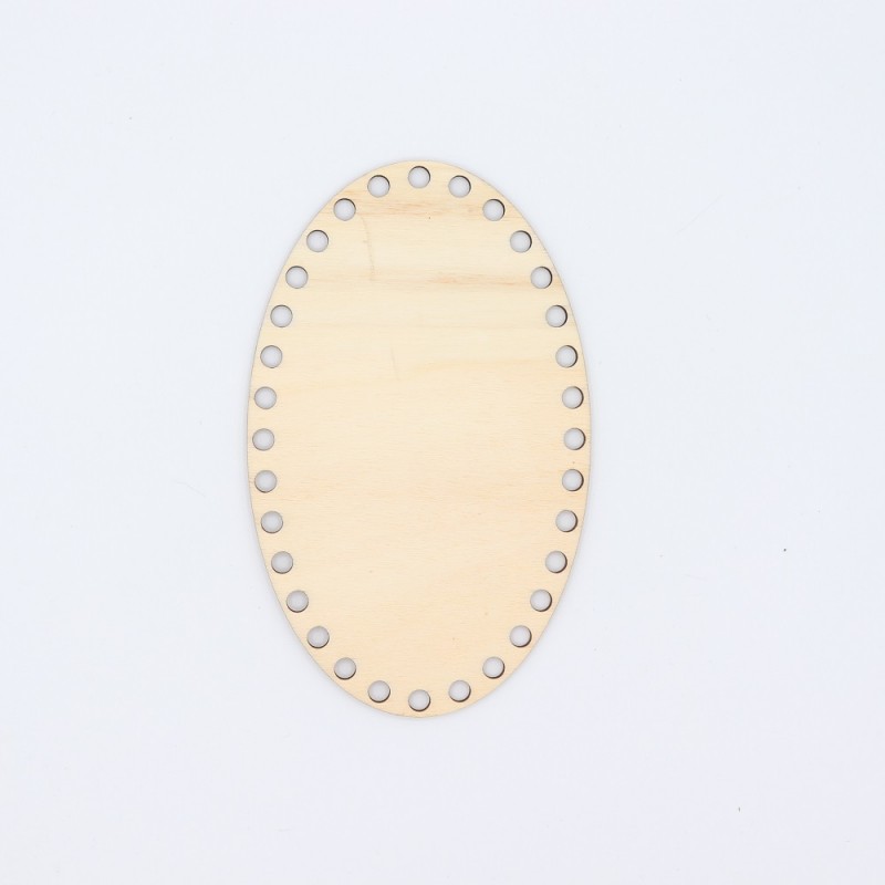 Fondo Ovale In Legno Cm 16x10