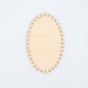 Fondo Ovale In Legno Cm 18x11