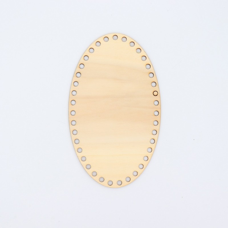 Fondo Ovale In Legno Cm 20x12