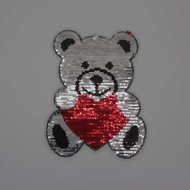 Orsetto Di Paillettes Altezza Cm 22