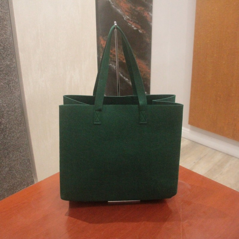Borsa In Feltro Cm. 42x33x19 Verde Scuro