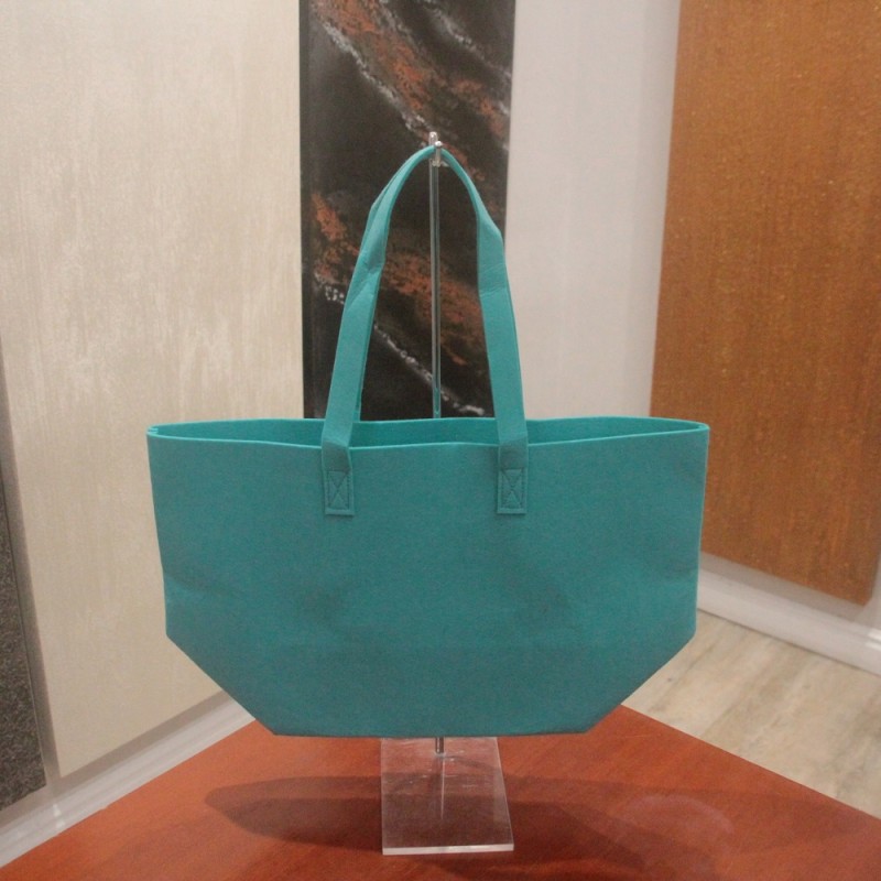 Borsa In Feltro Cm. 30x30x19 Turchese