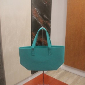 Borsa In Feltro Cm. 26x22x14 Turchese