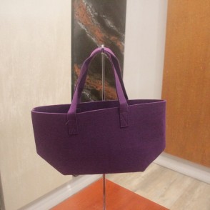 Borsa In Feltro Cm. 26x22x14 Viola
