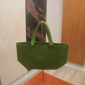 Borsa In Feltro Cm. 26x22x14 Verde