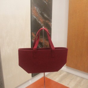 Borsa In Feltro Cm. 26x22x14 Bordeaux