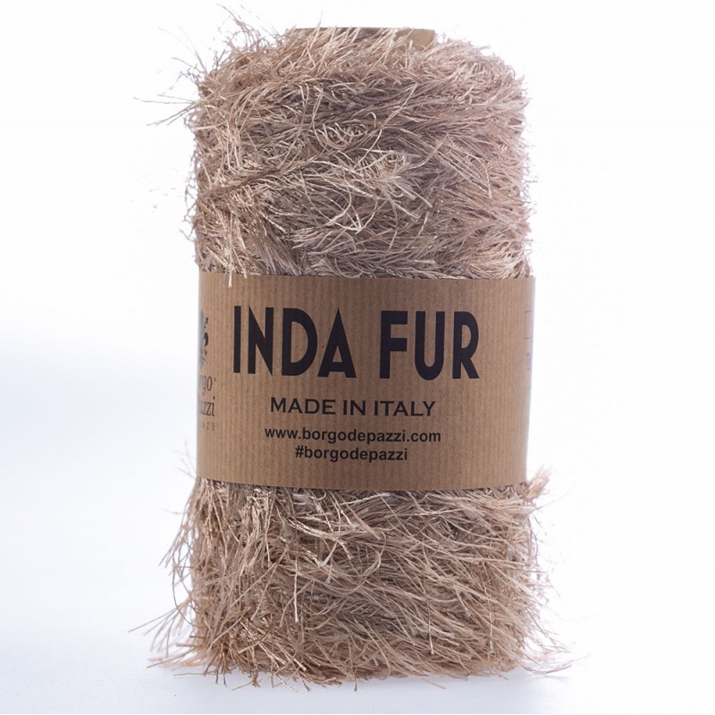 Cordino Peloso Inda Fur 250 grammi Beige 3