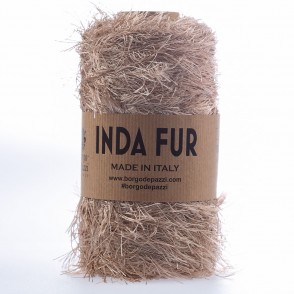 Cordino Peloso Inda Fur 250 grammi Beige 3