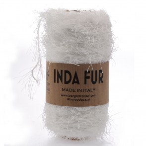 Cordino Peloso Inda Fur 250 grammi Bianco 4