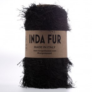 Cordino Peloso Inda Fur 250 grammi Nero 5