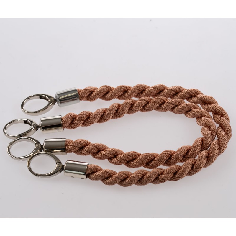 Manico Inda Cipria 32 Con Moschettoni Argento 50 Cm