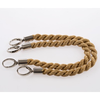 Manico Inda Oro 34 Con Moschettoni Argento 50 Cm