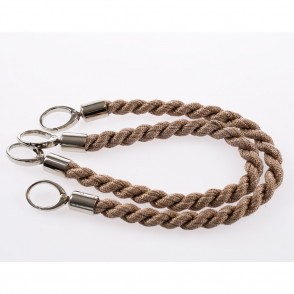 Manico Inda Beige 3 Con Moschettoni Argento 50 Cm