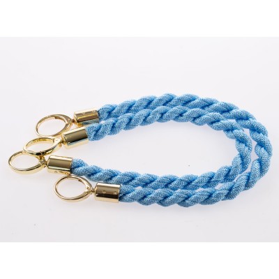 Manico Inda Celeste 29 Con Moschettoni Oro 50 Cm