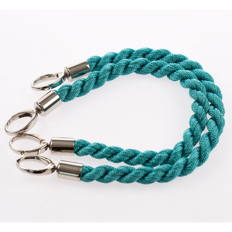 Manico Inda Tiffany 38 Con Moschettoni Argento 50 Cm