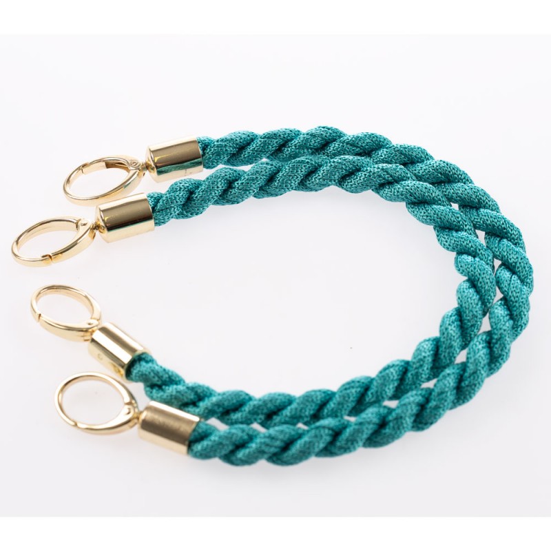 Manico Inda Tiffany 38 Con Moschettoni Oro 50 Cm