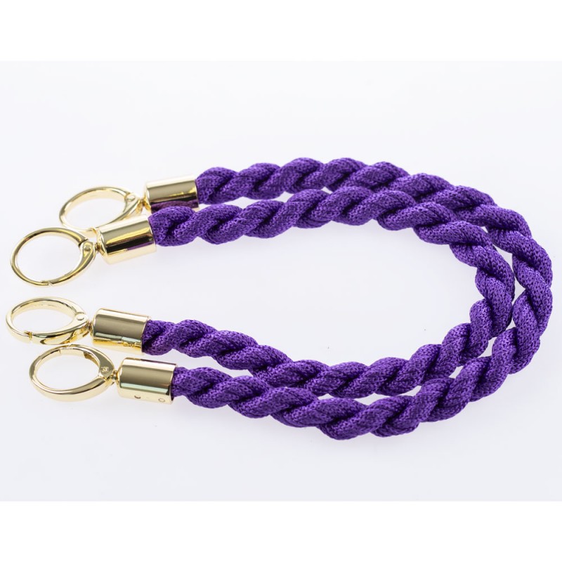 Manico Inda Viola 24 Con Moschettoni Oro 50 Cm