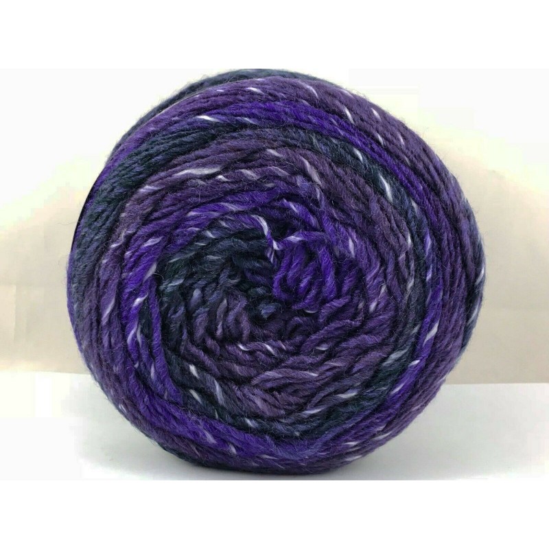 Gomitolo di Lana Microfibra Lana Fiamma Tre Sfere Colore Viola-9