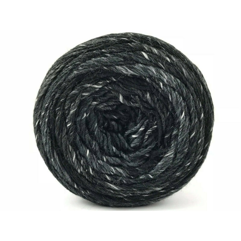 Gomitolo di Lana Microfibra Lana Fiamma Tre Sfere Colore Nero-11