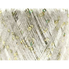 Gomitolo Paillettes Tre Sfere 25 grammi Colore Avorio 0115