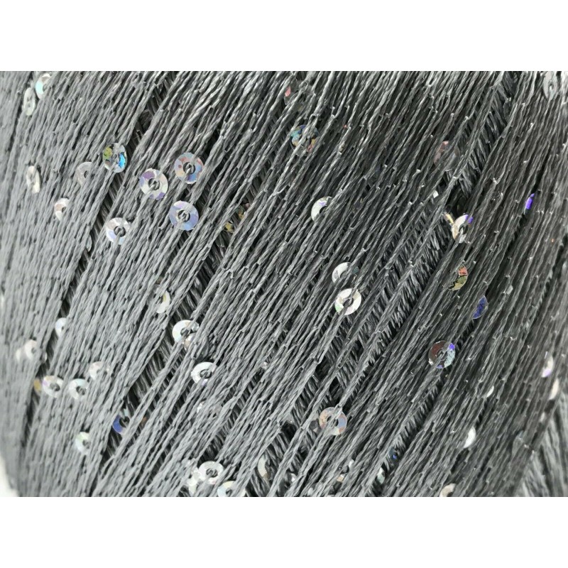 Gomitolo Paillettes Tre Sfere 25 grammi Colore Argento 915 Gomitolo Paillettes Tre Sfere 25 grammi Colore Argento 915
