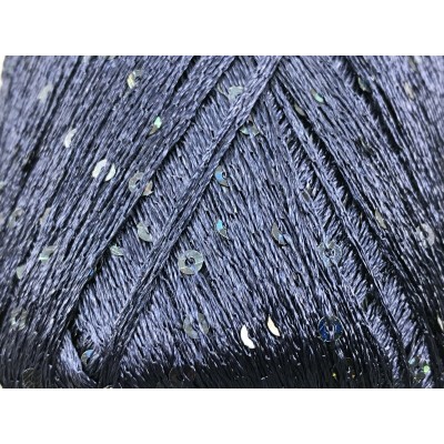 Gomitolo Paillettes Tre Sfere 25 grammi Colore Blu 4915