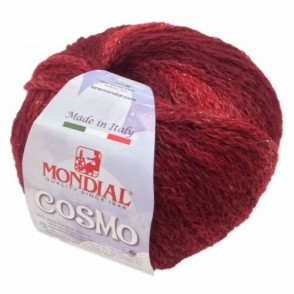 Gomitolo Lana "Cosmo'" Mondial 50 grammi Colore Bordeaux 925