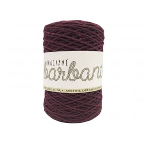 Macramé Cordino in Cotone Naturale per Borse Uncinetto Colore Bordeaux