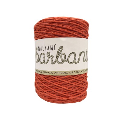 Macramé Cordino in Cotone Naturale per Borse Uncinetto Colore Arancio Macramé Cordino in Cotone Naturale per Borse Uncinetto Colore Arancio