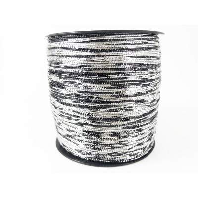 Cordino Swan Rowen Glitter 300 grammi Tre Sfere Colore Nero-Argento