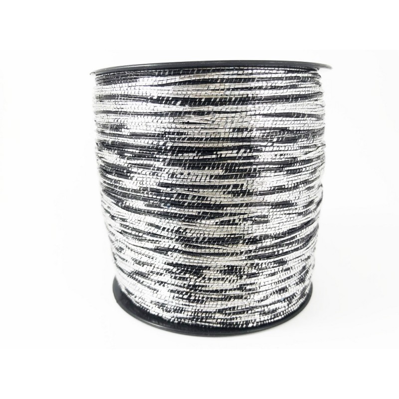 Cordino Swan Rowen Glitter 300 grammi Tre Sfere Colore Nero-Argento