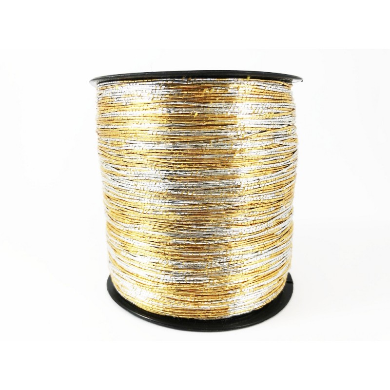 Cordino Swan Rowen Glitter 300 grammi Tre Sfere Colore Argento-Oro Cordino Swan Rowen Glitter 300 grammi Tre Sfere Colore Argento-Oro