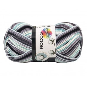 Gomitolo di Cotone "Fiocco Multicolor" Tre Sfere Colore Grigio Verde 9530