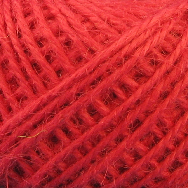 Gomitolo Filato Juta 100% Naturale Tre Sfere Colore Rosso 3
