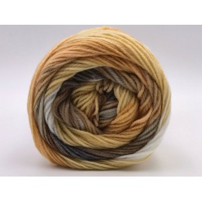 Gomitolo Lana Multicolor "Onda" Tre Sfere Colore Grigio-Giallo 21
