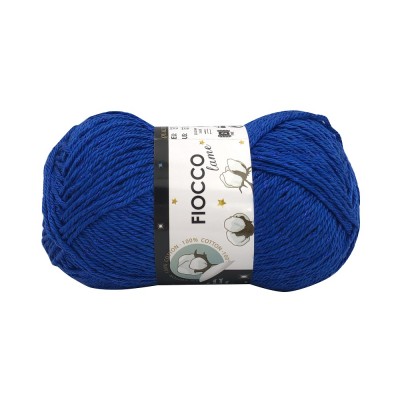 Gomitolo di Cotone "Fiocco Lamé" Tre Sfere Colore Bluette 7644