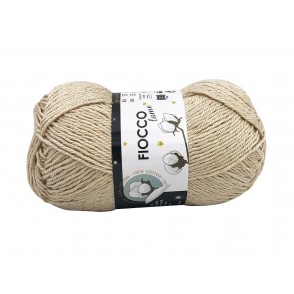 Gomitolo di Cotone "Fiocco Lamé" Tre Sfere Colore Crema 7030