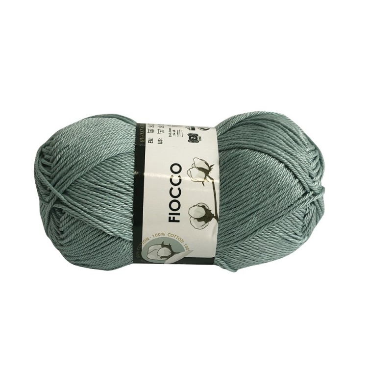 Gomitolo di Cotone "Fiocco" Tre Sfere Colore Verde Chiaro 7612