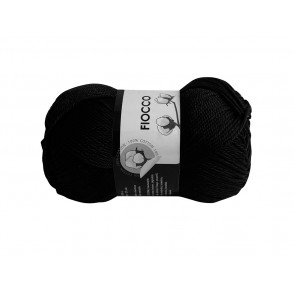 Gomitolo di Cotone "Fiocco" Tre Sfere Colore Nero 7555