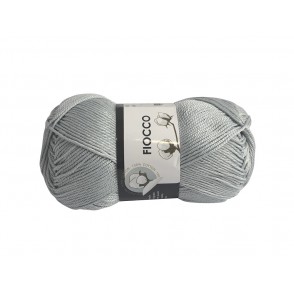 Gomitolo di Cotone "Fiocco" Tre Sfere Colore Grigio Chiaro 7810