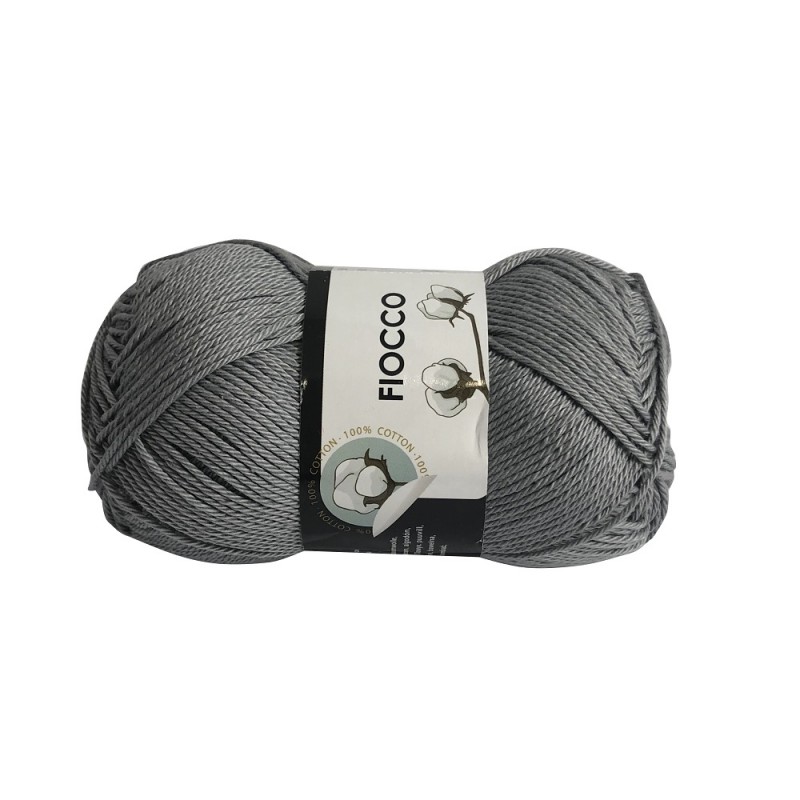 Gomitolo di Cotone "Fiocco" Tre Sfere Colore Grigio 7819 Gomitolo di Cotone "Fiocco" Tre Sfere Colore Grigio 7819