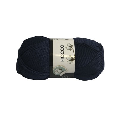 Gomitolo di Cotone "Fiocco" Tre Sfere Colore Blu 7535